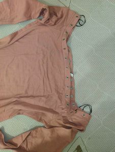 H&amp;M Pink Off Shoulder dress