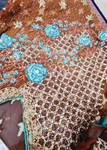 🤎Pakistani Anarkali Demi Stitched Dress