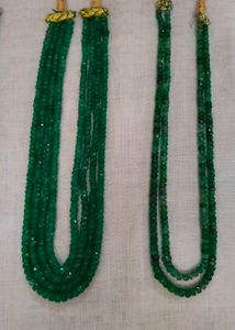 REAL EMERALD Beaded Necklace