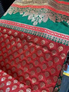 Silk Brocade Fabric Saree