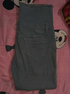 Grey High Waist Jeans