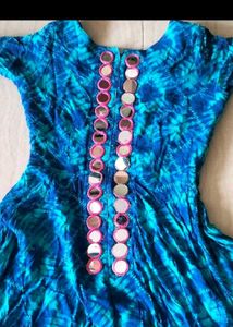 Blue Printed Kurta