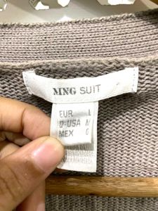 Mango Metalic Mist Knit Top D