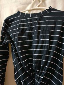 Black Stripped Top