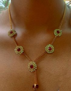 Red And Gold Necklace