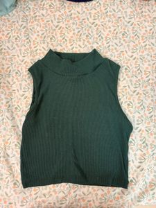 Green Sleeveless Top