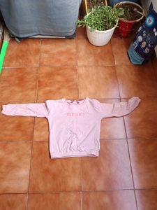 Pink &#39;Blessed&#39; Long Sleeve Top