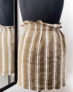 Beige Mini Skirt