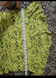 Green &amp; Yellow Printed Kurta