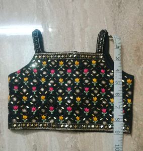 Girls Black Floral Shrug Outfit