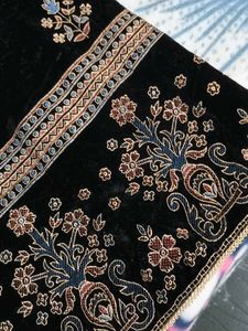 velvet black heavy suit