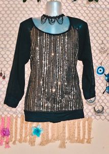 SizeM/L🎁Buy 2 Get 1 Free 🎁 Sparkly Sequin Top