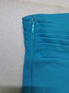 Blue Flare Leg Pants