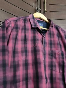 Van Heusen Men Red Checked Flannel Shirt