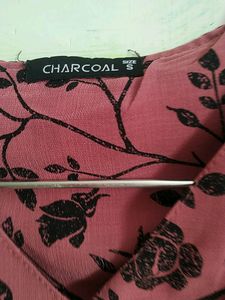 Charcoal Short Pink Dress