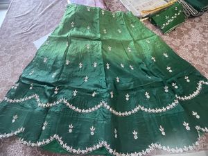 Lehenga Choli With Odhna &amp; Blouse