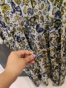 Vintage Floral Print Dress