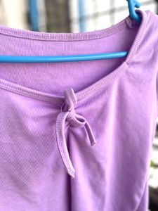 lavender crop top