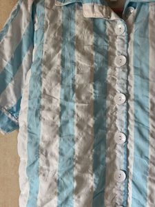 Lining Blue And White Shirt