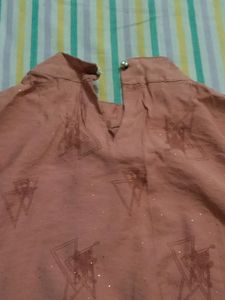 Peach Colour Crop Top