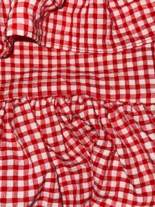 Red Gingham Bambi  Top