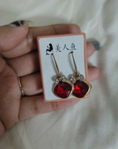 Red Gemstone Earrings