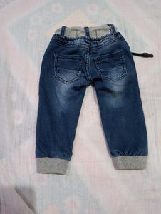 Toddler Blue Denim Joggers