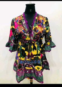 Boho Tunic with Colorful Print
