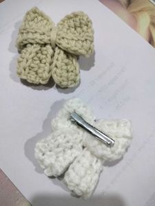 Crochet Hair Bows - Set of 2