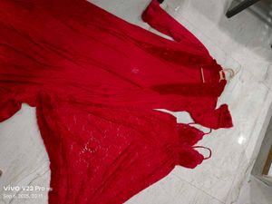 Red Lace Nightgown