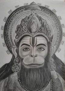Hanuman ji sketch ✨️♥️🙏🏻