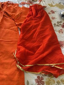 Orange Rajputi Poshak