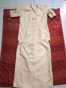 Vintage Tan Skirt Suit Set