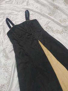 Vintage Black Embellished Dress