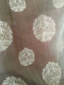 Brown &amp; Gold Lehenga with Dupatta