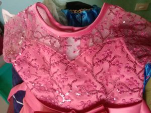 Peach Party Dress For 3-4 Year