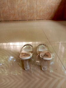 Rhinestone Clear Heels
