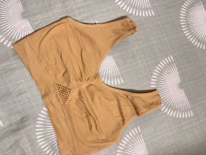 Comfortable Beige Sports Bra