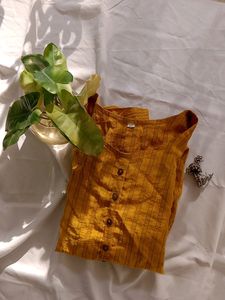 Mustard Kurti For Women