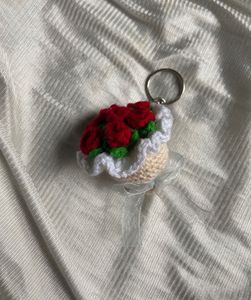 Flower bouquet Crochet Keychain💐🍓