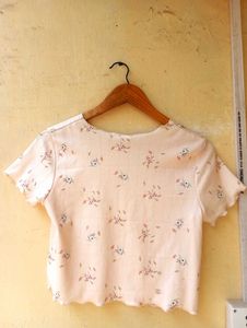 Imported Soft Floral Print Crop Top (Women)