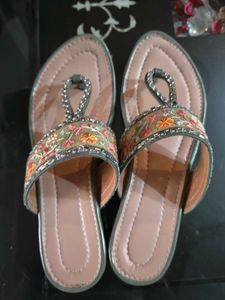 Embroidered Flats &amp; Sandals