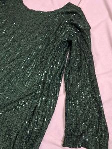 Fully Sequined Mini Dress Or Long top