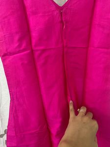 Hot Pink/ fuchsia Pure Silk Dress