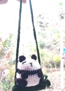 Panda Car Hanger/bagcharm Handmade