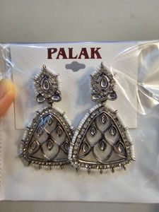 Palak Silver Earrings neww