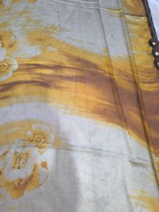 Elegant Brown Floral Saree