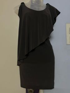 Pintrest Asymmetrical Brown Dress