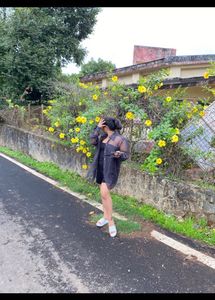 Stylish Sheer Black Shirt