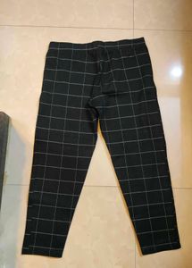 Checked Black Pants